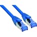 InLine 76811B Patchkabel (S/FTP (PiMf), 500MHz, Category 6A, 1m) blau