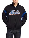 MLB Men's New York Mets Long Sleeve Lightweight Full Zip Thermabase Premier Road Jacket (Pro Navy/Pro Scarlet, XX-Large)