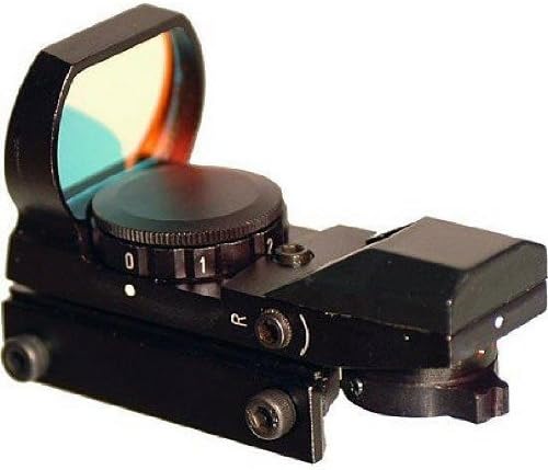 The Global Sportsman Hard Anodized Machined Lightweight Aluminum No Gunsmithing Remington 870 12 Gauge Shotgun & Compatible See Through Saddle Scope Sight Weaver Picatinny Rail Mount + Tactical 4 Reticle Red & Green Dot Open Reflex Sight with Weaver-Picatinny Rail Mount