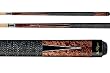 Players Umbra Birds-Eye Maple Pool Cue with Black and White Outline Transfer Points
