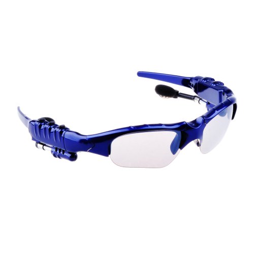 VicTsing Bluetooth Headphone Sunglasses for iPhone 4 4S 5 5G iPad 2 3 4 iPad mini Hands-free Blue