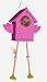 Funky Randy Birdhouse- Far Out Pink Flamingo Bird Wings Legs Unique Usable Hanging R-127
