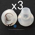 IVEA 3 pairs Replacement Medium Earbuds Tips for Bose In-ear Headphones Earphones
