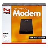 Zoom 3090-00-00 V.92 / V.44 USB External Controllerless Fax Modem