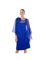 Short Lace Chiffon Evening Dress/Mother-of-the-Bride Dress/Party Dress 