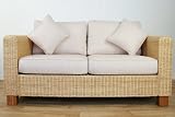 Rattan Direct Ltd. Conservatory furniture KENSINGTON WICKER Large 2 Seater Designer Sofa