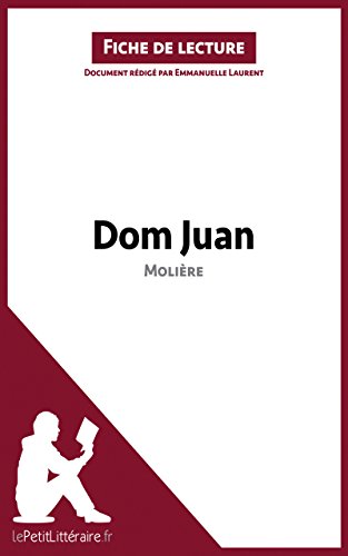 Dom Juan de Molière (Fiche de lecture): Résumé complet et analyse détaillée de l'oeuvre (French Edition)