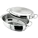 Stellar Specialities 34cm Oval Roaster with rack & dual base
