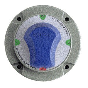 Guest 2110A Universal Mount Marine Battery Selector Switch with Alternator Field Disconnect (230 Continuous, 345 Momentary Amps)