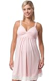 Belabumbum Lotus Lace Pink Maternity/Nursing Nightgown