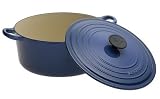 Le Creuset Enameled Cast-Iron 5-12-Quart Round French Oven Cobalt Discount