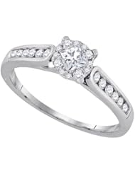 0.50CTW-DIA 0.22CT-CPR BRIDAL RING