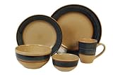 Gibson Retreat 20 pc Dinnerware Set, Blue