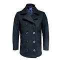 New Gents Heavy Weight Dark Navy Pea/Naval Wool Mod Coat/Jacket Sizes S - XXL