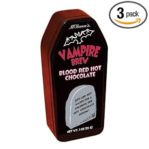 McSteven's Coffin Café Vampire Brew Blood Red Hot Chocolate, 3-Ounce Cans (Pack of 3)