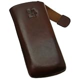 Suncase Tasche / Samsung Wave S8500 / Leder Handytasche Ledertasche *Speziell - Lasche mit Rueckzugfunktion* Braunvon "Suncase"