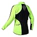 WOLFBIKE Fleece Thermal Cycling Jacket Long Sleeve Jersey Outdoor Sportwear Windproof Wind Coat Green