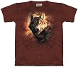 Sunlit Wolf T-Shirt 100% Cotton Short Sleeve Teens & Adults shirt