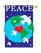 Peace Flag Indoor/outdoor 28" X 44"