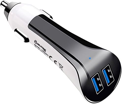 bilitong 4.8A / 24W with Dual USB Port Car Charger Adapter for Smartphones - Black