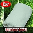 6-pack 100% Natural Bamboo Fiber Hand Towels - 30" x 13" - Cream Color