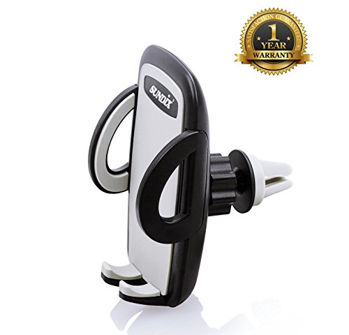 Sundix 4010833 Air Vent Car Mount Holder Cradle for 52mm to 95mm Smartphones - Black