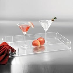 Acrylic Deco Serving Tray (18" x 10 5/8" x 2 1/8")