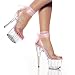 6 3/4 Inch Very Sexy High Heel Shoes With Ribbon Ankle Wrap Mid Platform Shoe Baby Pi...