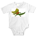 Onesie with alligator, holdup, gangster, hat, gun