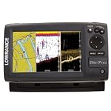 Lowrance 000-10966-001 Elite-7 HDI with 7-Inch Color Plotter/Sounder, Basemap and Transom Mount Transducer