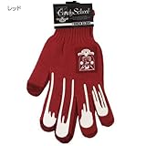 キャンディスクール/Candy School スマホ手袋（タッチパネル対応グローブ）【レッド】