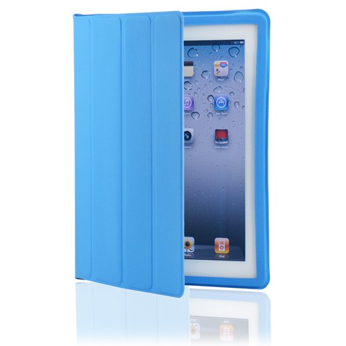 Blue Magnetic Smart Slim Full Body Cover for Apple Ipad 2/3