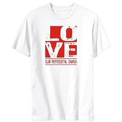 Love Elim Pentecostal Church Religionen Herren T-Shirt (Wei�, Gr��en X-Small - XXX-Large)