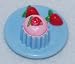 1998 Mattel Minature Doll Pastry Tray - Cupcakes with Strawberries