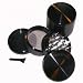 Authentic Sharpstone Brand Herb Grinder 4 piece BLACK + Cali Crusher Pollen Press(G2-B + P2)