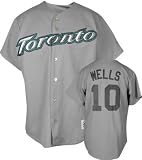 Vernon Wells Toronto Blue Jays Road Grey MLB Replica Jersey