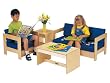 Jonti-Craft 0381TK ThriftyKYDZ 4-Piece Living Room Set, Blue