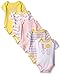 Nautica Baby Girls' 5 Pack Bodysuits, Baby Yellow, 3-6 Months
