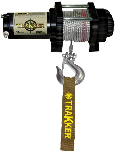 Keeper Corporation KT3000 Trakker 1.475-horsepower Electric Winch - 3,000-Pound Capacity (Black)