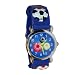 Childrens Analogue Watch Time Teaching - Blue Football, Age 3+