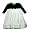 Hartstrings - Toddler Girls Long Sleeve Dress, Black, White (Size 3T)