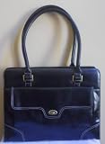 Buxton Business Katie Tote Bag Satchel, Black