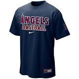 Nike Los Angeles Angels of Anaheim Navy Blue MLB 2010 Practice T-shirt
