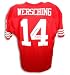 Autographed Ray Wersching San Francisco 49Ers Red Throwback Jersey Inscribed Sb Xvi Xix 20 Sb Pts