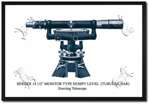 Framed Art Poster 20x30 Berger 14 1/2 Monitor Type Dumpy Level (Tubular Bar) Framed Art Poster 20x30 Berger 14 1/2 Monitor Type Dumpy Level (Tubular Bar)