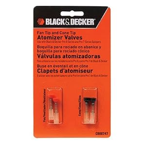 Black and Decker C800747 Fan and Cone Tip Atomizer Valves for Paint Sprayers by 