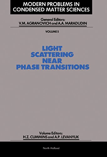 Light Scattering Near Phase Transitions: 5 (Modern Problems in Condensed Matter Sciences)