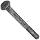 Grade 5 Plain Steel Hex Cap Screw, 1/4" - 20, 2-1/2 inches Length, Partially Threaded, (Pack of 100)