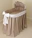 Maddie Boo Bas-08 Natural Bassinet with White Bow