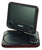 Polaroid 7型液晶スイーベルポータブルDVDプレーヤー DPJ-07091R レッド